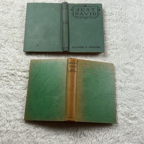 Vtg book bundle - Just David 1916 and Helen's Babies HC - fair - Picture 11 of 11